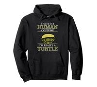 Animales Graciosos Tortugas Humor This Is My Human Costume Turtle Sudadera con Capucha