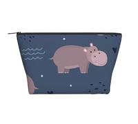 Animales hipopótamo, Bolsa de artículos de tocador Bolsa de Maquillaje Bolsa de cosméticos Bolsa de artículos de tocador de Viaje portátil