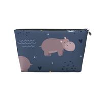 Animales hipopótamo, Bolsa de artículos de tocador Bolsa de Maquillaje Bolsa de cosméticos Bolsa de artículos de tocador de Viaje portátil