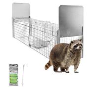 Animales Humane Trampa Jaula Captura Gato Zorro Castor Mapache 130 x 34 x 34 cm Petigi
