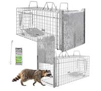 Animales Humane Trampa Jaula Captura Gato Zorro Mapache Castor 80 x 34 x 34 cm Petigi