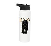Animales Icono Pantera Glam Stainless Steel Insulated Water Bottle