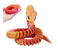 Animales inquietos impresos en 3D, serpiente impresa en 3D de 5 pies con articulaciones flexibles, decoración de animales articulados de escritorio para , decoración del hogar, cumpleaños