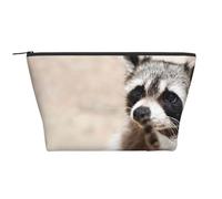 Animales Inteligentes Mapache Naturaleza, Bolsa de artículos de tocador Bolsa de Maquillaje Bolsa de cosméticos Bolsa de artículos de tocador de Viaje portátil
