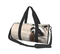 Animales Inteligentes Mapache Naturaleza, Bolsa de Viaje de Gran Capacidad, Bolso Redondo, Bolsa de Viaje Deportiva, Bolsa de Mano, Bolsa de Fitness