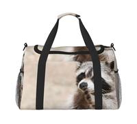 Animales Inteligentes Mapache Naturaleza,Bolsas Deportivas, Bolsos de Viaje Deportivos Cruzados de Mano, Bolsas de Viaje de Gran Capacidad para Mujeres y Hombres.