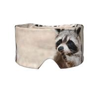 Animales inteligentes Mapache Naturaleza,Máscara para ojos con bloqueo de luz y protección ocular completa para dormir, orejeras y ojos.
