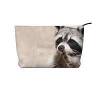 Animales Inteligentes Mapache Naturaleza,Neceser de Pana, Neceser de Maquillaje portátil, Neceser de Viaje