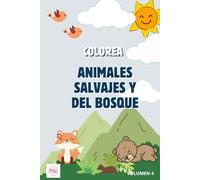 Animales Kawaii Salvajes y del Bosque para Colorear: Libro adorable de colorear para niños y niñas de 4 a 8 años | Dibujos tiernos de animales ... estilo kawaii (Animales Kawaii para colorear)