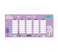 Animales Lindos: Horario de una hoja con estampado de unicornio