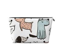 Animales Lindos Perros Cachorro, Bolsa de artículos de tocador Bolsa de Maquillaje Bolsa de cosméticos Bolsa de artículos de tocador de Viaje portátil