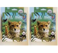 Animales- los Récords- Cajita con 10 Sobres (Panini 004625kbpt10) (Paquete de 2)