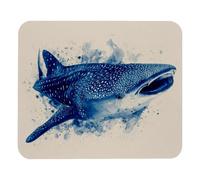Animales Marinos: Tiburones Ballena Mouse Pad Lavable Alfombrilla De Escritorio Bordes Cosidos Mousepad para Ordenador Hogar Oficina 25X30Cm