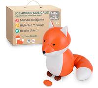 Animales musicales de Little Big Friends | Caja de música para bebé | Peluche de animal musical | Fácil de limpiar | Tejido suave | El zorro Ricardo