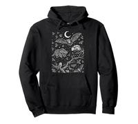 Animales nocturnos nocturnos Murciélago gráfico Mapache zarigüeya Sudadera con Capucha