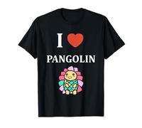 Animales pangolines Minimalista Simple i Love Pangolin Camiseta