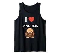 Animales pangolines Minimalista Simple i Love Pangolin Camiseta sin Mangas