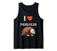 Animales pangolines Minimalista Simple i Love Pangolin Camiseta sin Mangas
