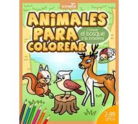 Animales para Colorear. Conoce el bosque y la pradera: Libro de animales silvestres para niños y niñas desde los 2 años - preescolar y guardería. Incluye datos curiosos para leer en voz alta.