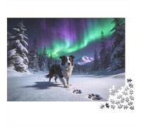 Animales Puzzle 1000 Piezas Cartón Puzzle Grande Adulto Difícil Collie fronterizo Educa Puzzle Familiar 38x26cm/1000pcs