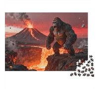 Animales Puzzle 1000 Piezas Cartón Puzzle Grande Adulto Difícil gorilas Coleccionistas Puzzle Familiar 38x26cm/1000pcs