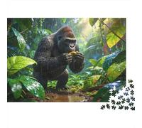 Animales Puzzle 1000 Piezas Cartón Puzzle Grande Adulto Difícil gorilas Coleccionistas Puzzle Familiar 38x26cm/1000pcs
