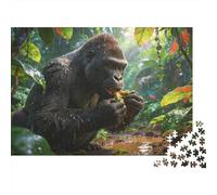 Animales Puzzle 1000 Piezas Cartón Puzzle Grande Adulto Difícil gorilas Coleccionistas Regalo 70x50cm/1000pcs