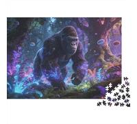 Animales Puzzle 1000 Piezas Cartón Puzzle Grande Adulto Difícil gorilas Puzzle Familiar Padres E Hijos 38x26cm/1000pcs