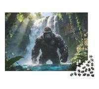 Animales Puzzle 1000 Piezas Cartón Puzzle Grande Adulto Difícil gorilas Puzzle Familiar Regalo 38x26cm/1000pcs