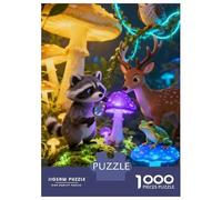 Animales Puzzle 1000 Piezas Cartón Puzzle Grande Adulto Relajarse Cartoon Animales Coleccionistas Puzzle para Hacer En Familia 52x38cm/1000pcs