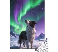Animales Puzzle 1000 Piezas Cartón Puzzle Grande Adulto Relajarse Collie fronterizo Educa Padres E Hijos 52x38cm/1000pcs