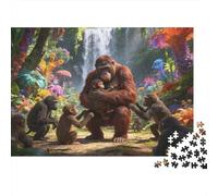 Animales Puzzle 1000 Piezas Cartón Puzzle Grande Adulto Relajarse gorilas Coleccionistas Navidad 70x50cm/1000pcs