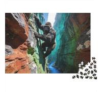 Animales Puzzle 1000 Piezas Cartón Puzzle Grande Adulto Relajarse gorilas Coleccionistas Puzzle para Hacer En Familia 38x26cm/1000pcs