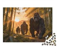 Animales Puzzle 1000 Piezas Cartón Puzzle Grande Adulto Relajarse gorilas Coleccionistas Regalo 70x50cm/1000pcs