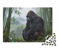 Animales Puzzle 1000 Piezas Cartón Puzzle Grande Adulto Relajarse gorilas Coleccionistas Rompecabezas Familiar 70x50cm/1000pcs