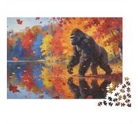 Animales Puzzle 1000 Piezas Cartón Puzzle Grande Adulto Relajarse gorilas Educa Navidad 38x26cm/1000pcs