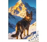 Animales Puzzle 1000 Piezas Cartón Puzzle Grande Adulto Relajarse Pastor alemán Coleccionistas Navidad 52x38cm/1000pcs
