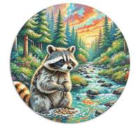 Animales Puzzle 1000 Piezas Puzzle Cute Animaless Rompecabezas Redondo De Arte De Juego Divertido Adultos 1000pcs (67.5x67.5cm)
