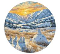 Animales Puzzle 1000 Piezas Puzzles Animales Rondas De Rompecabezas De Arte De Juego Cultivar El Pensamiento De Arte De Juego Adultos 1000pcs (67.5x67.5cm)