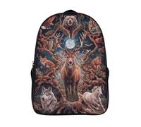 animales salvajes mochila 3d impresos con 2 compartimentos con arnés ajustables paraíso animal mochila estudiantes moderna y duradera mochilas impreso-16,para hombre y mujer al aire libre a pie