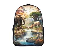 animales salvajes mochila escolar 3d impresos paraíso animal mochila deportes al aire libre diseño ergonómico mochilas impreso 2 compartimento-16,Unisex safari de senderismo