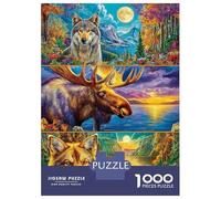 Animales Salvajes Rompecabezas 1000 Piezas De Lógica - para Adultos, Niños Y Toda La Familia, Puzzle Juego Didáctico, 38x26cm/1000pcs