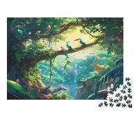 Animales Salvajes Selva Puzzle 1000 Piezas De Cartón Grueso Rompecabezas DIY Anti Estrés Adultos para Team Building En Casa como Regalo Original 38x26cm/1000pcs