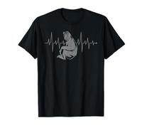 Animales Silvestres Zookeeper Proboscis Monkey Heartbeat Camiseta