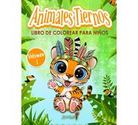Animales Tiernos - Libro de Colorear para Niños: Más de 50 páginas para colorear con bellos y divertidos animales para niños de 4 a 8 años | Idea de regalo para niños (Vol.1)