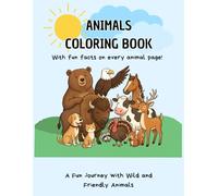 Animali da Colorare: Libro illustrato in lingua inglese