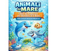animali del mare: libro da colorare