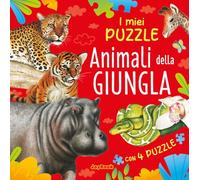 Animali della giungla. Libro puzzle. Ediz. a colori (I miei puzzle)