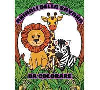 ANIMALI DELLA SAVANA DA COLORARE