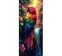 Animali Dipingere con i Numeri Adulti, Misura XXL 80x240cm,Pappagallo 4 Paint by Numbers Kit Principianti Con 3 Penne, Kit Fai Da Te, Hobby Creativi Adulti Regalo Decorazioni, (Senza Cornice) P0M-910